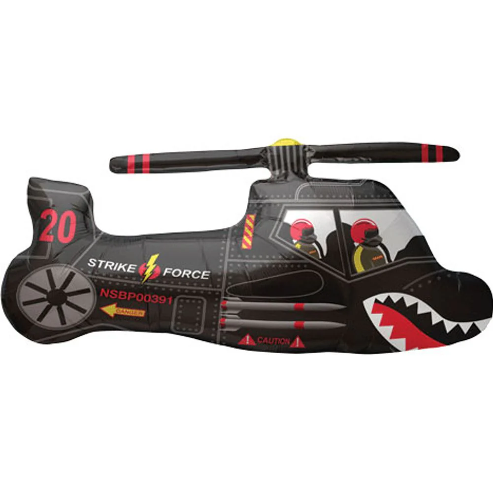 36" Blacl Chopper Balloon