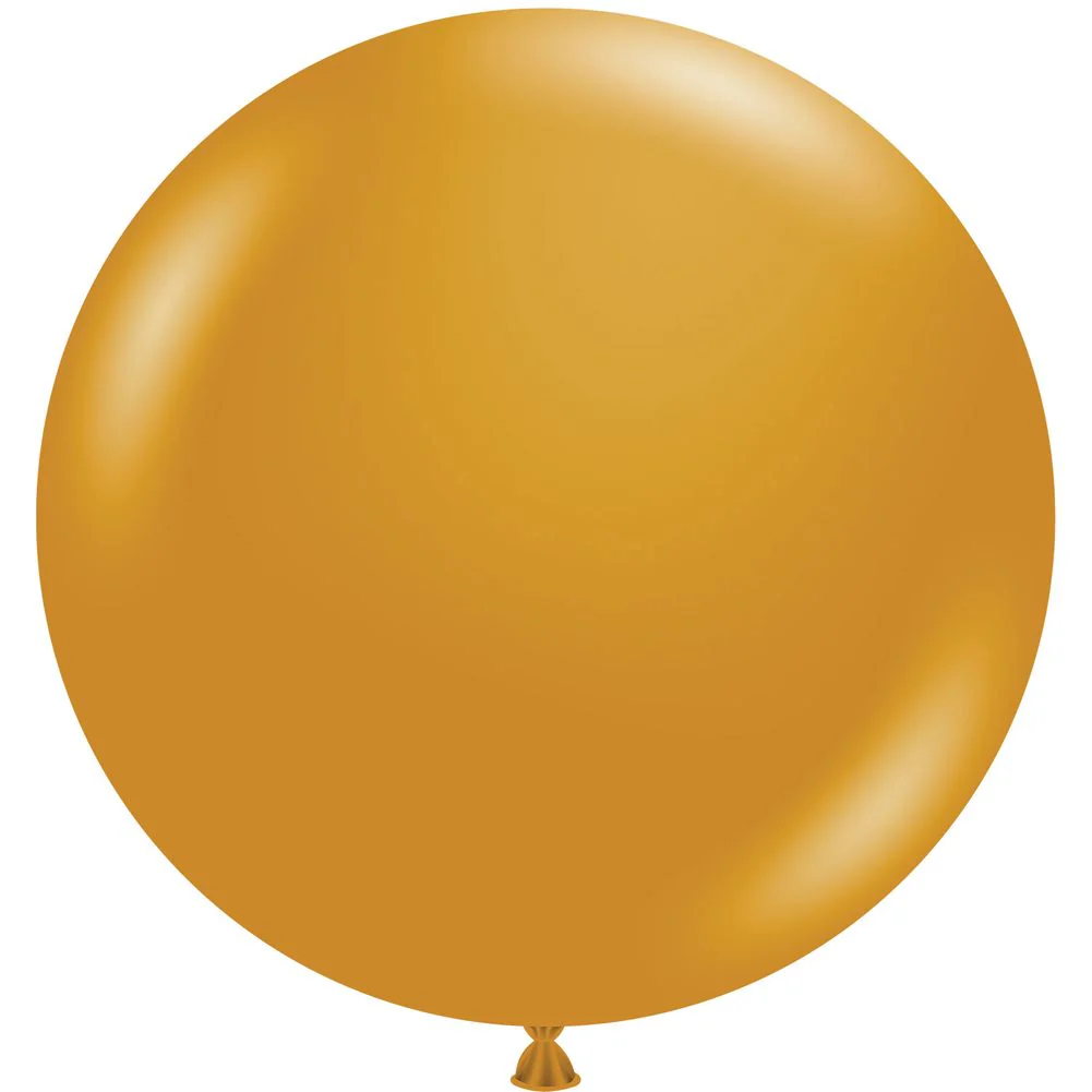 Tuftex 36" Metallic Gold Latex Balloons (10ct)