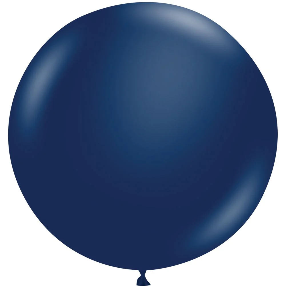 Tuftex 36" Metallic Midnight Blue Latex Balloons (10ct)