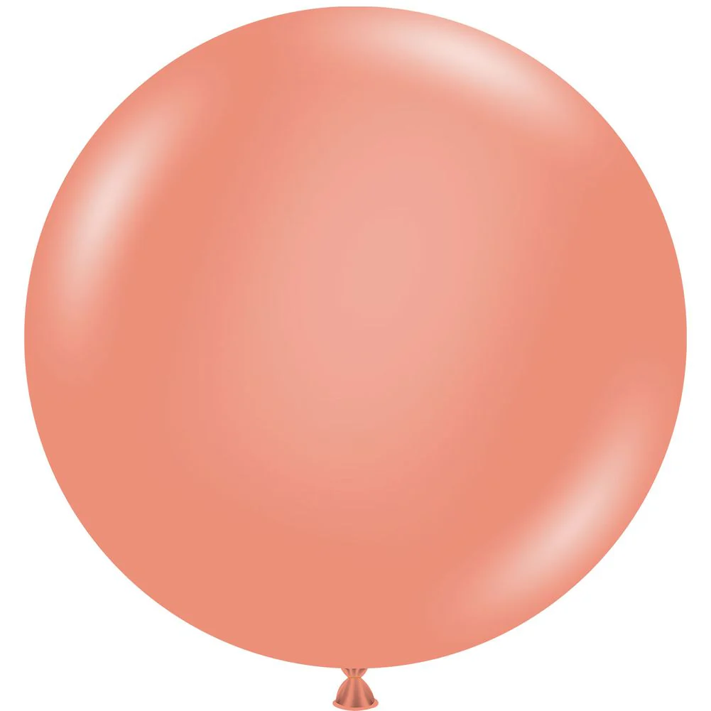 Tuftex 36" Metallic Rose Gold Latex Balloons (10ct)