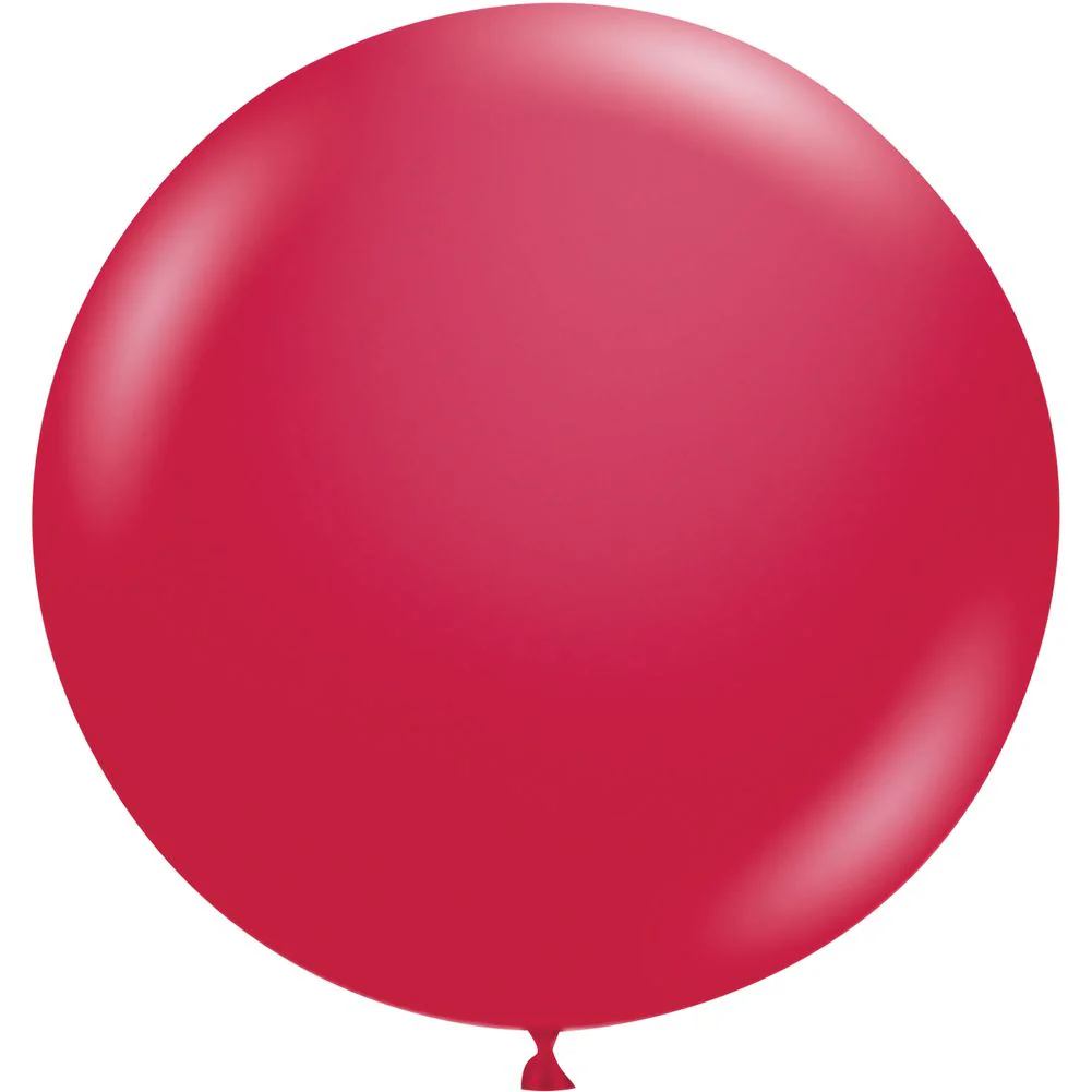 Tuftex 36" Metallic Starfire Red Latex Balloons (10ct)