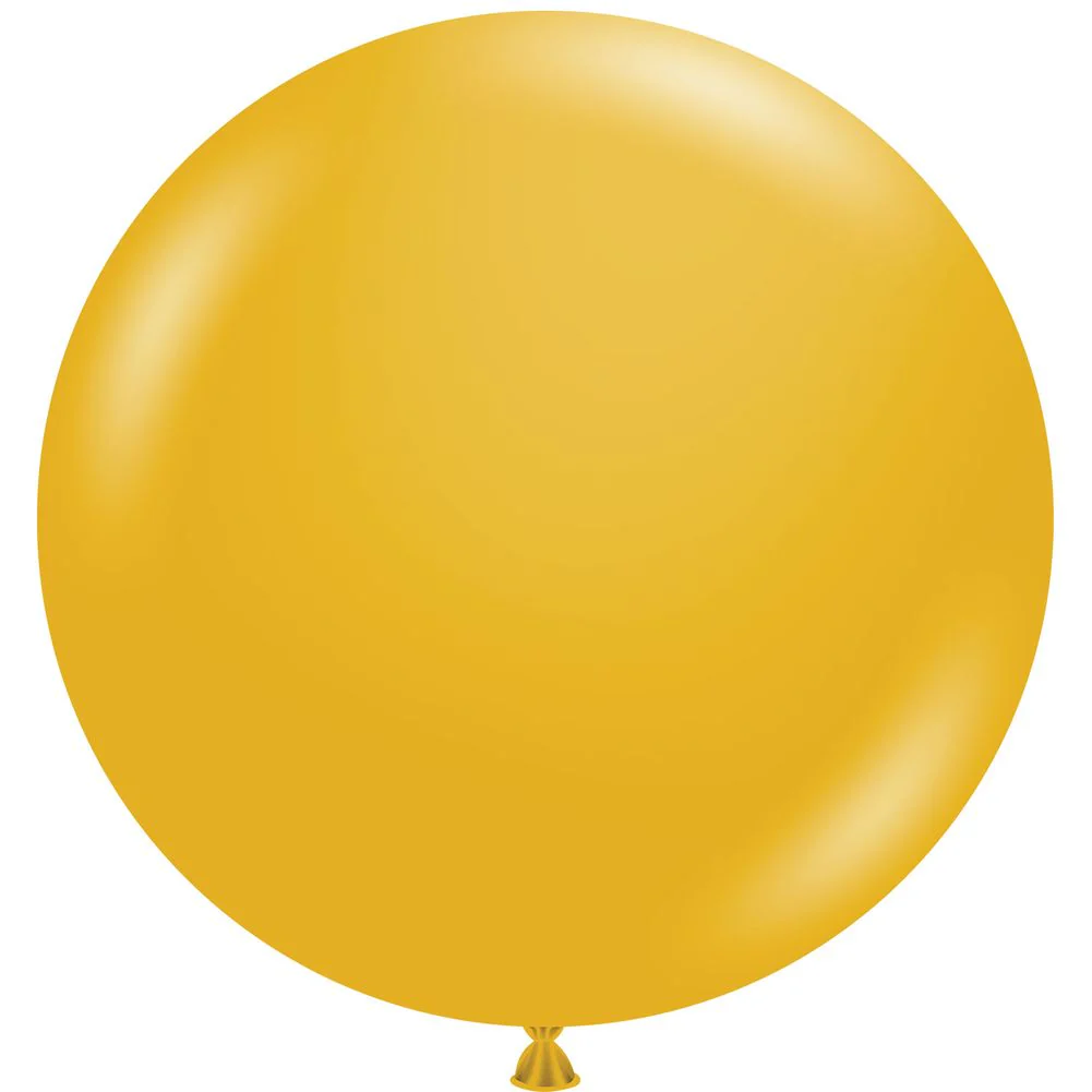 Tuftex 36" Mustard Pastel Latex Balloons (10ct)