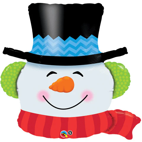 36" SMILIN' SNOWMAN HELIUM SHAPE