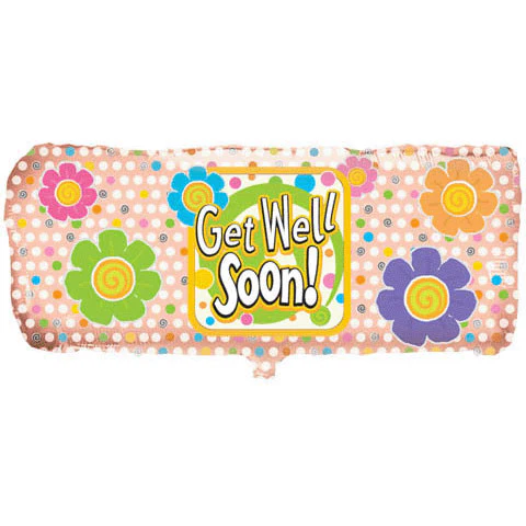 38" Get Well Bandaid Helium Shape