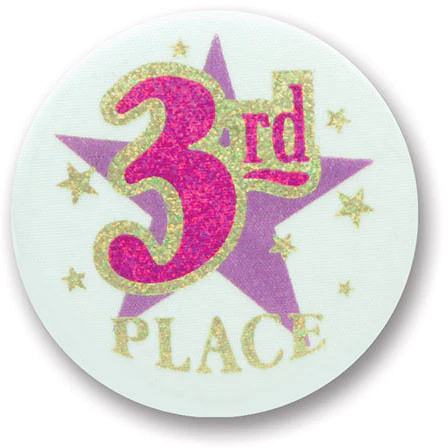 3rd Place Satin Button
