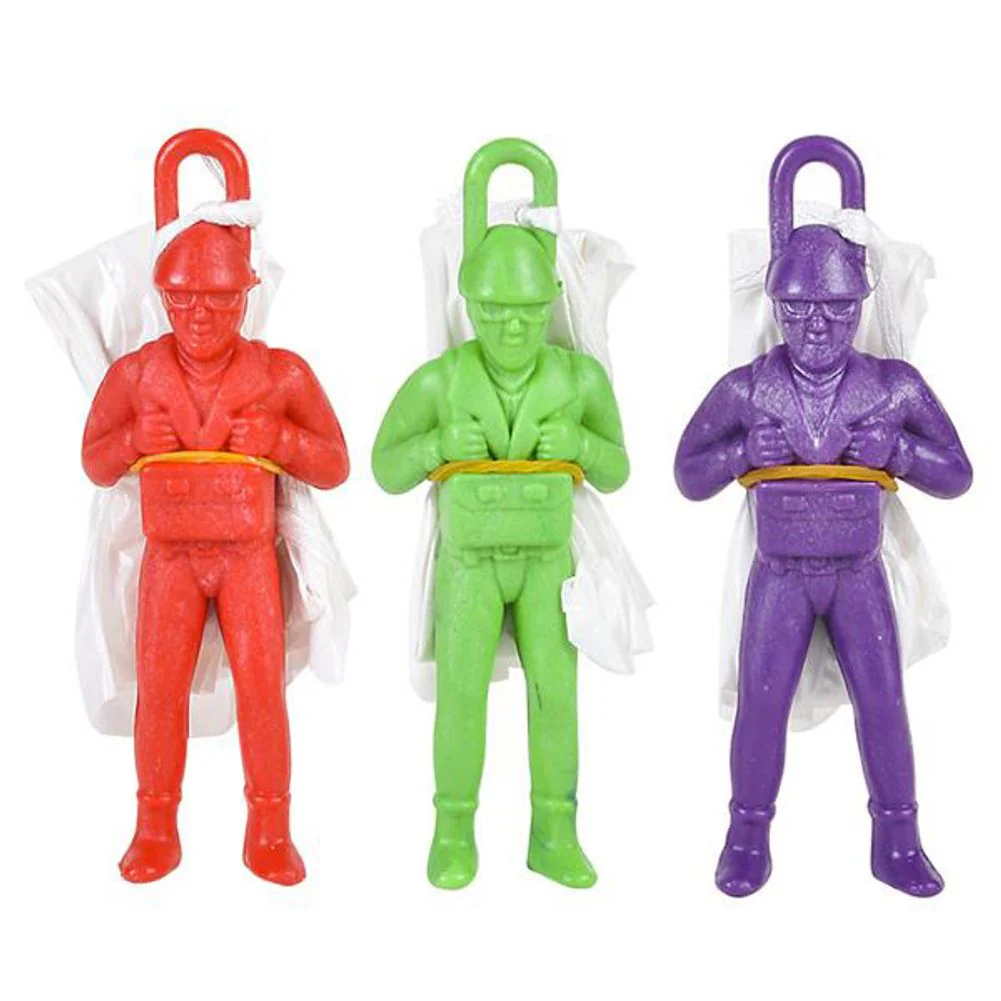 4" Hard Plastic Parachutist (12ct)
