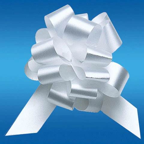 #40 White Perfect Bow