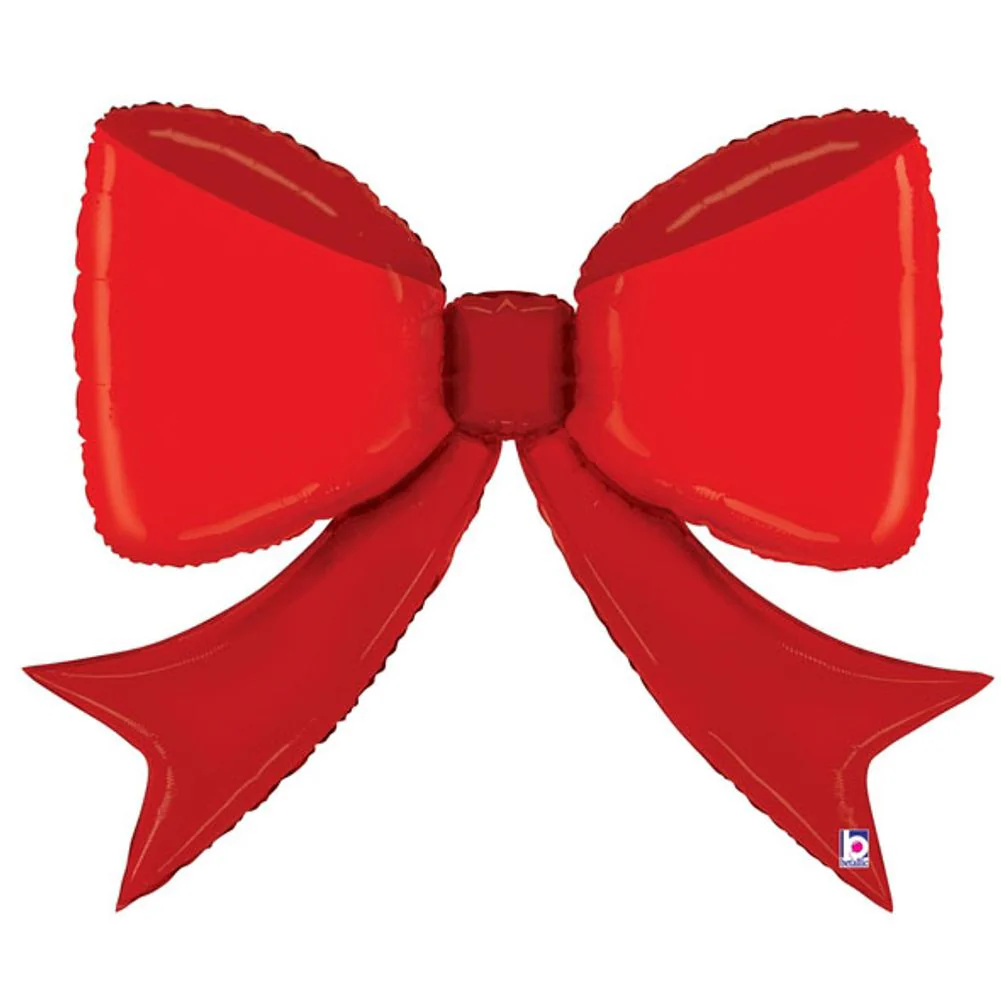 47" Red Bow Foil Balloon (1ct)