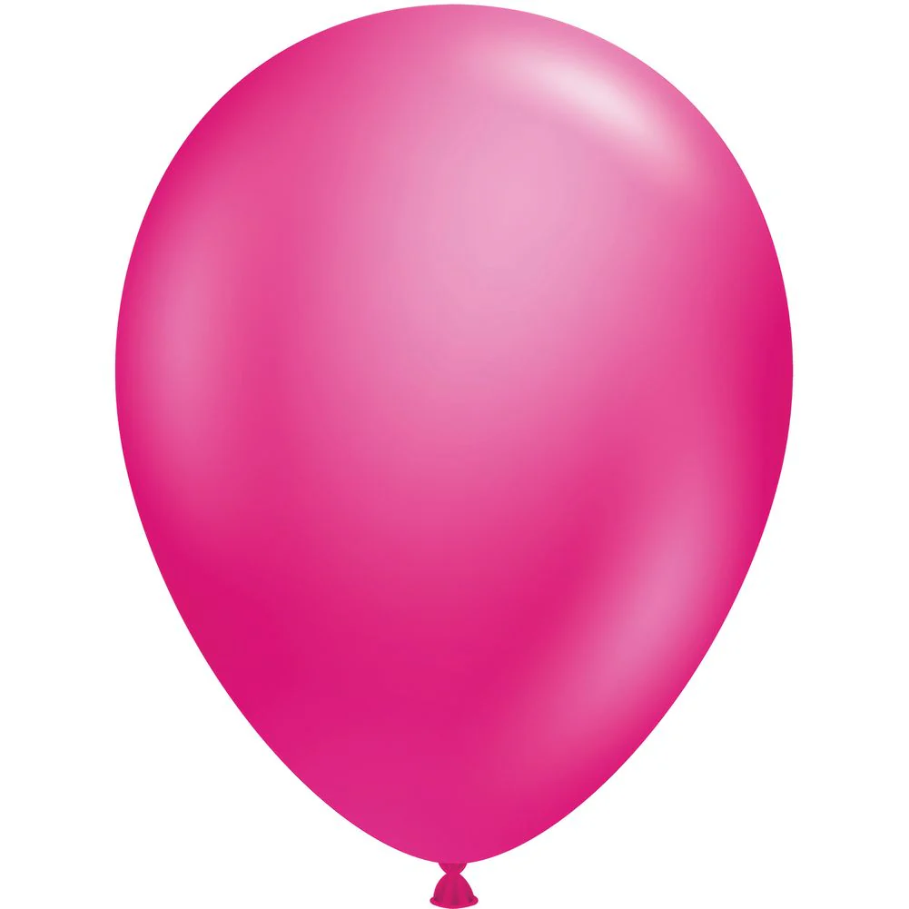Tuftex 5" Metallic Fuchsia Latex Balloons (50ct)