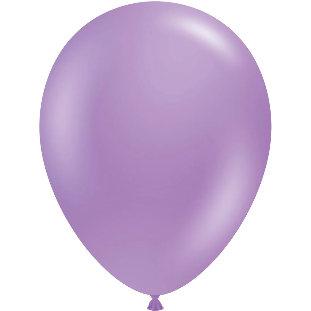 Tuftex 5" Metallic Lilac Latex Balloons (50ct)