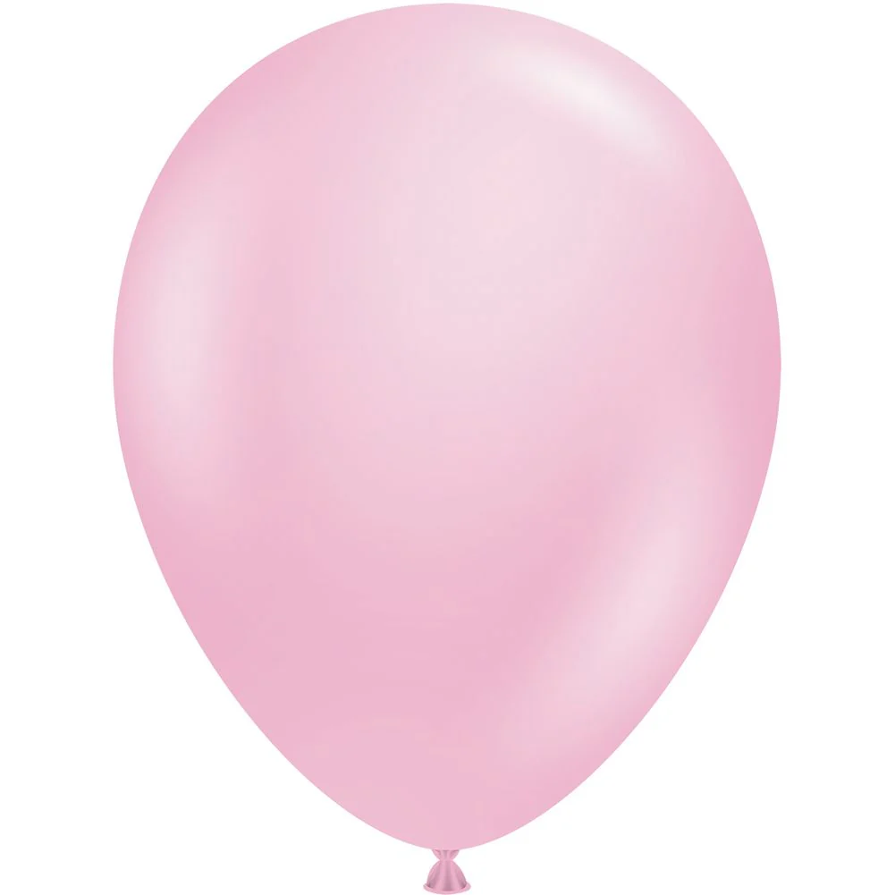 Tuftex 5" Metallic Shimmering Pink Latex Balloons (50ct)