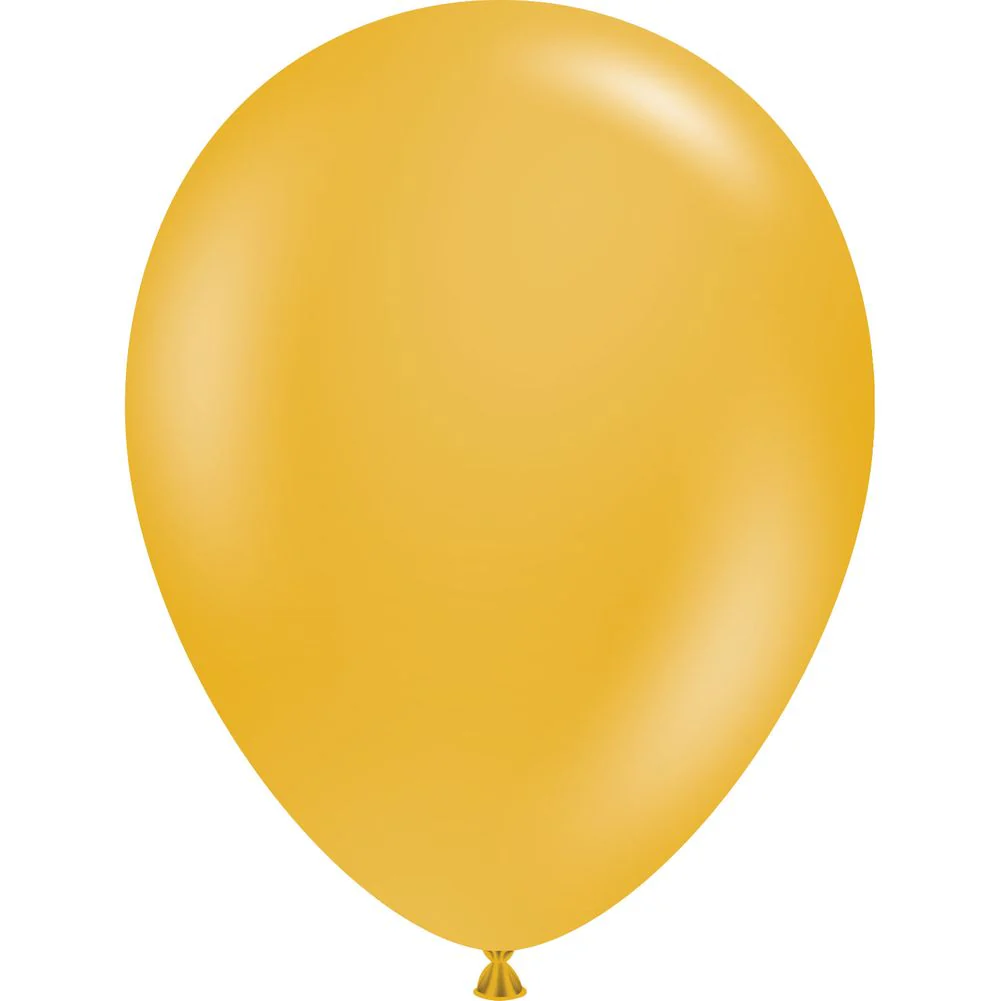 Tuftex 5" Mustard Pastel Latex Balloons (50ct)