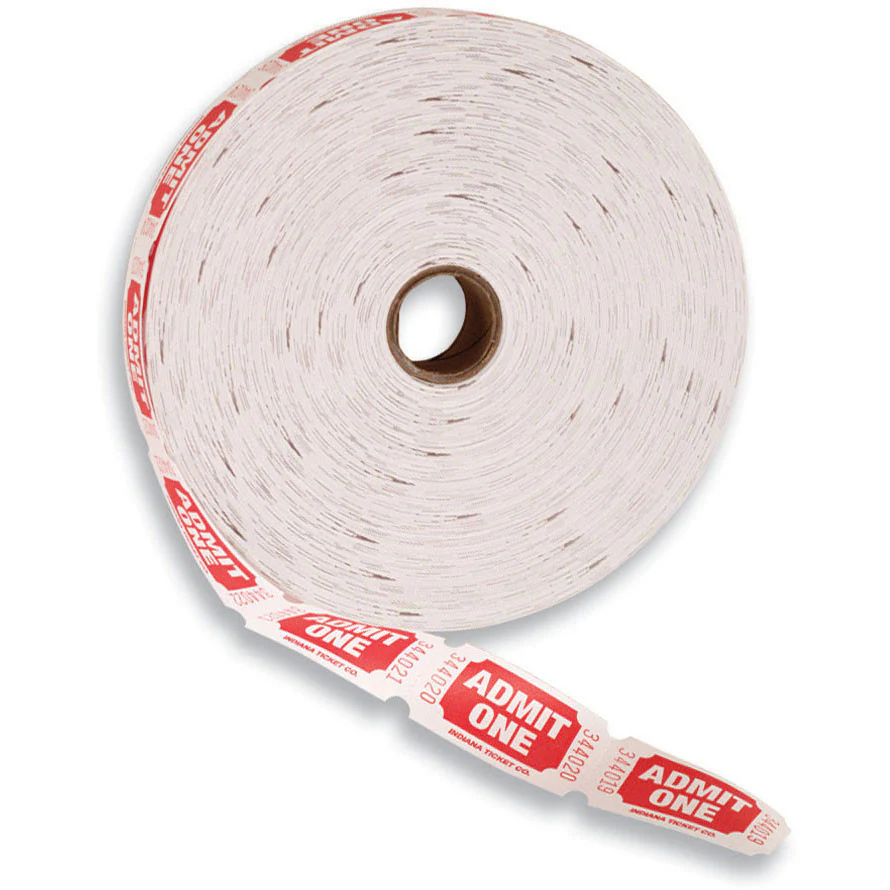 50/50 Keep This Ticket Raffle Ticket Roll