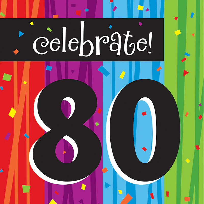 80 Milestones Luncheon Napkins (16ct)