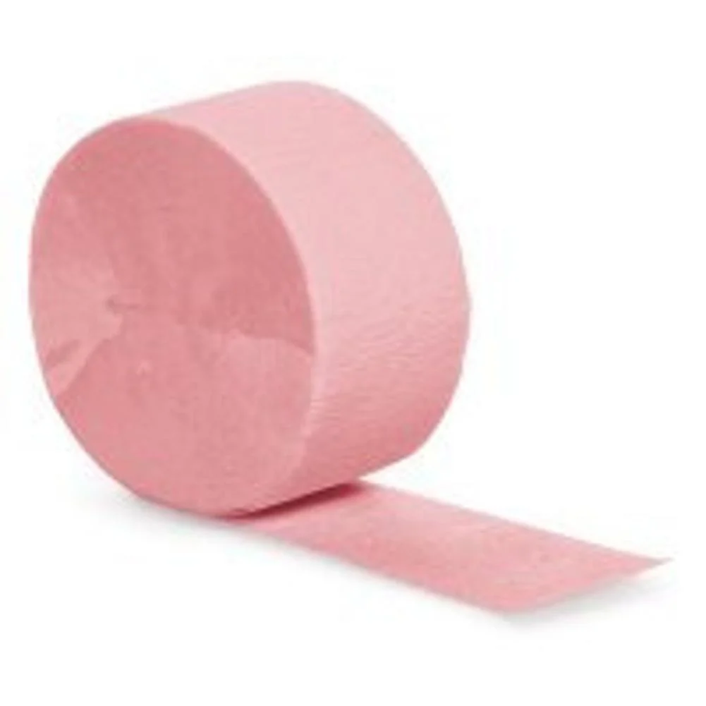 81' Blush Pink Crepe Paper Streamer