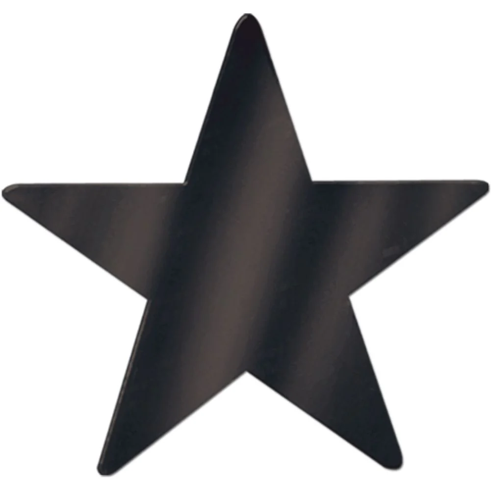 9" Black Foil Star Cutout