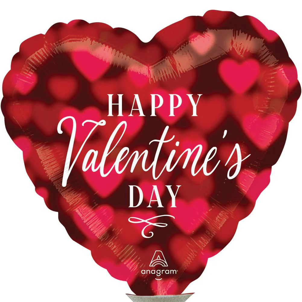 9" Happy Valentine's Day Romantic Glow Mini Foil Balloon (1ct)