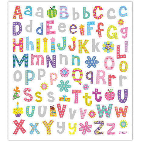 Alphabet Stickers