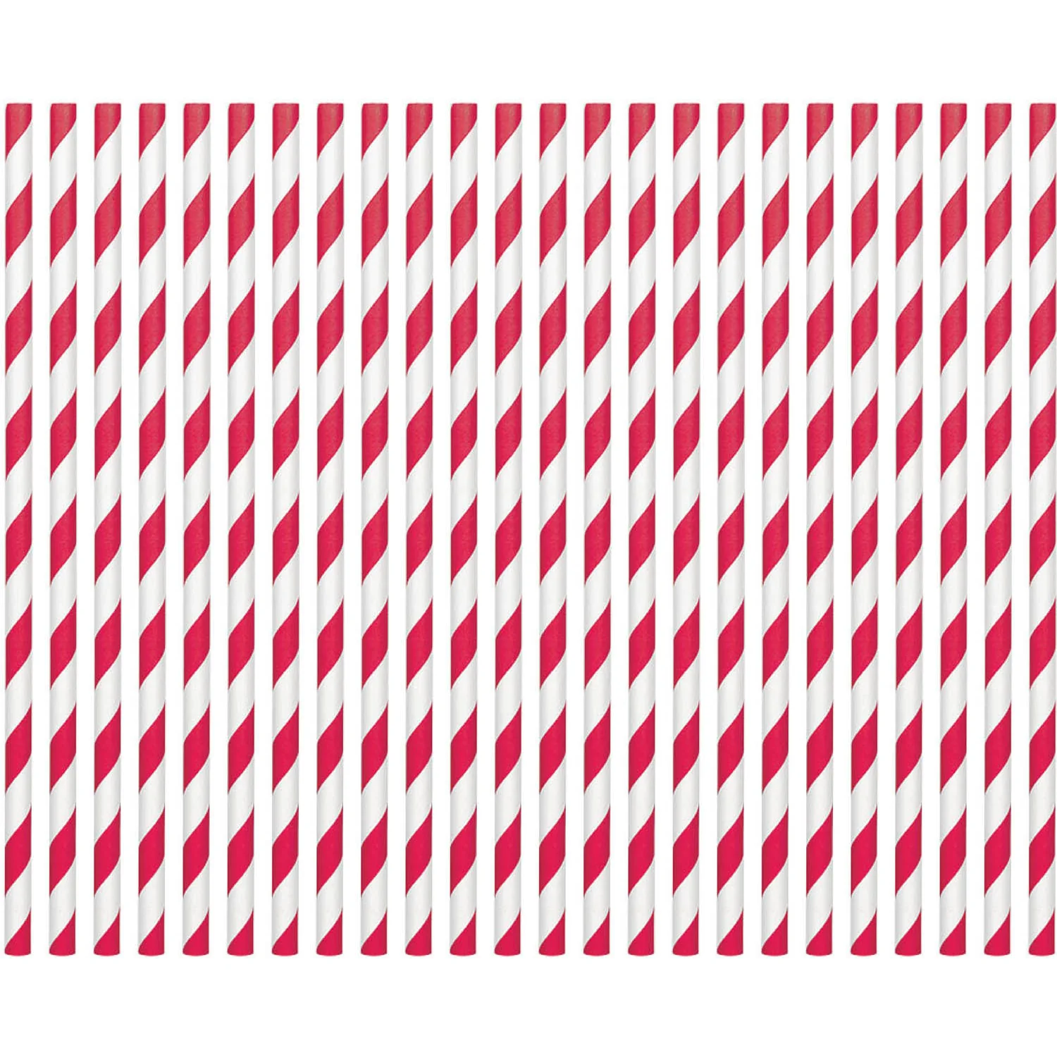 Apple Red Paper Straws (24ct)