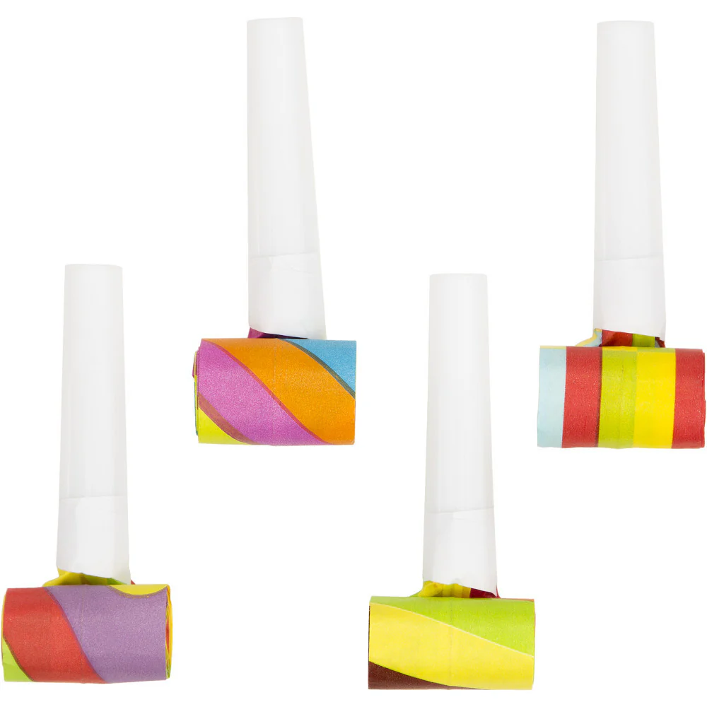 Assorted Multicolor Blowouts (4 ct)