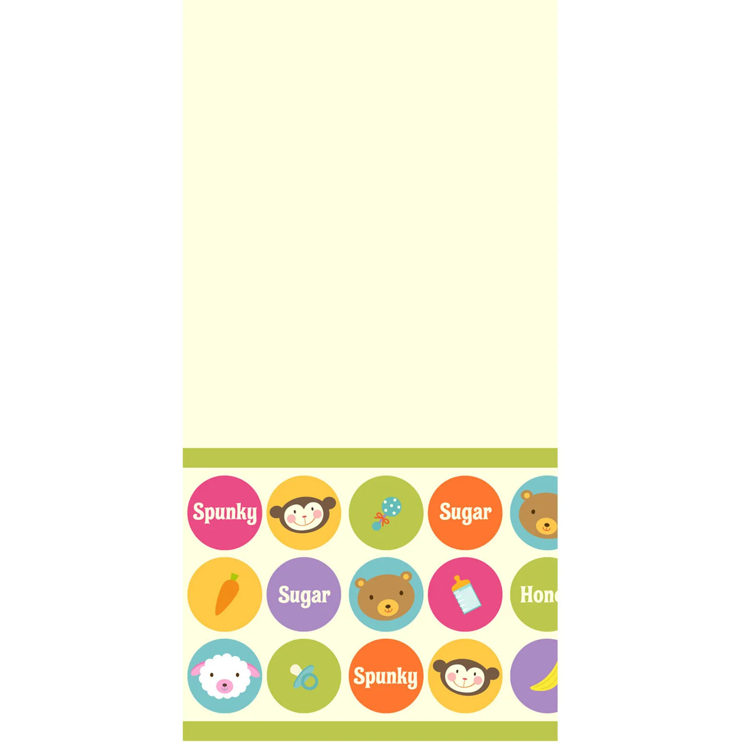 Baby Animal Dots Table Cover