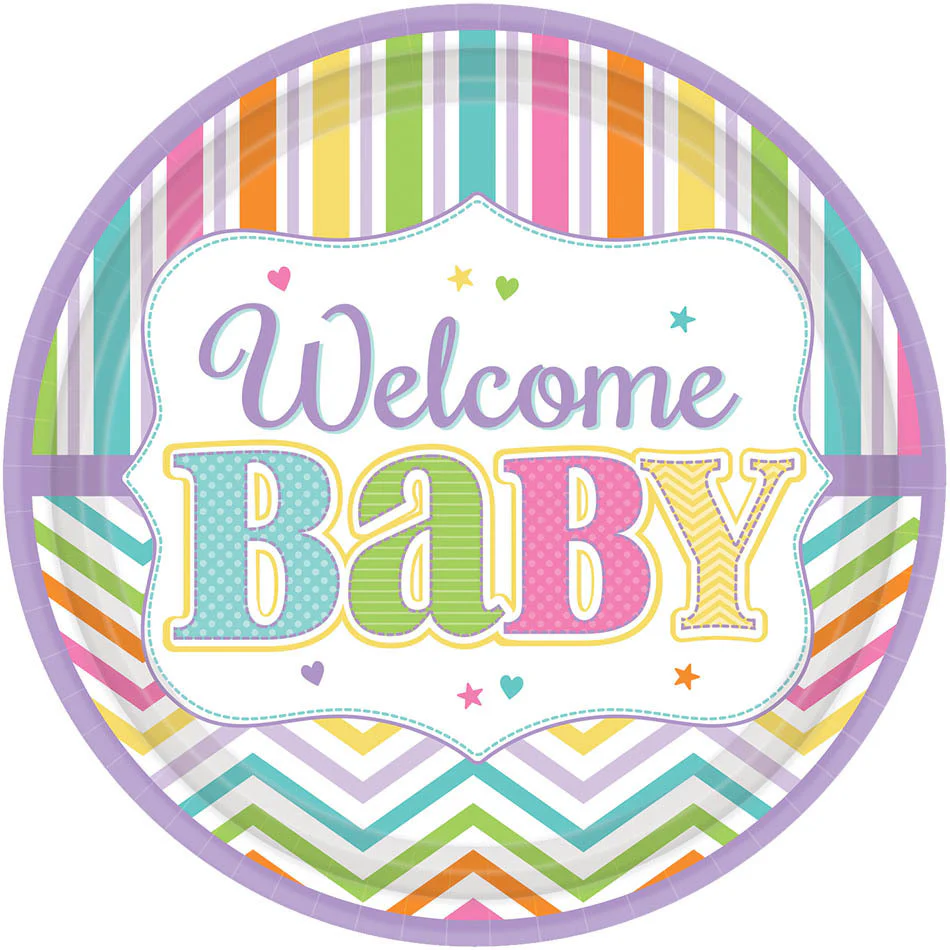Baby Brights Dessert Plates (18ct)