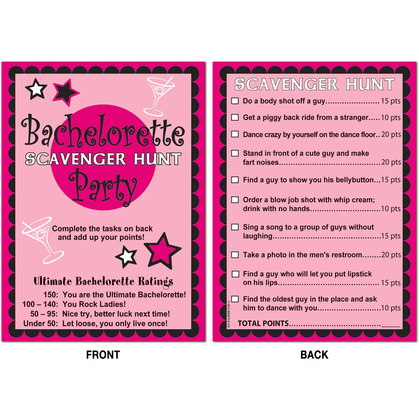 Bachelorette Scavenger Hunt Ga