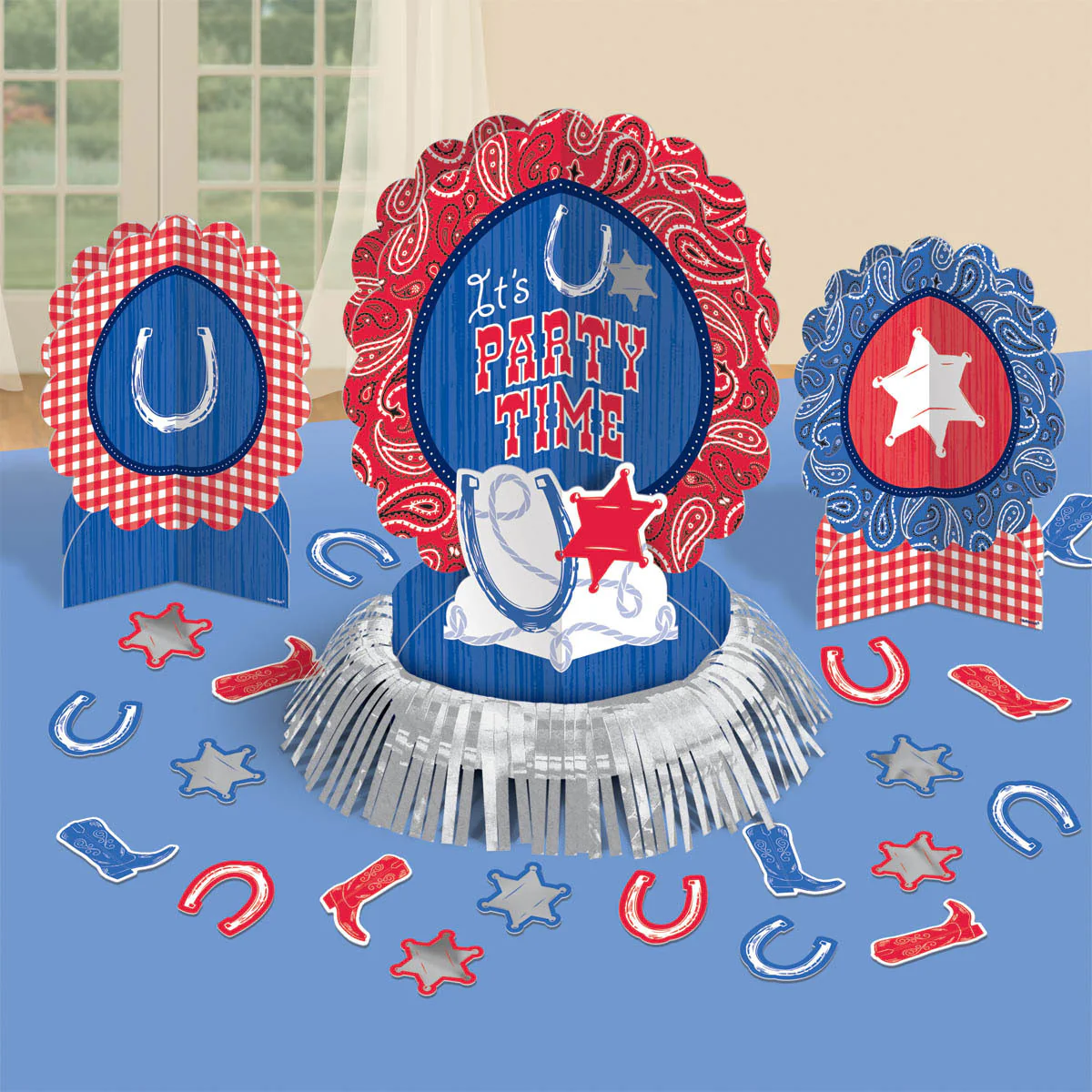 Bandana and Blue Jeans Table Decorating Kit