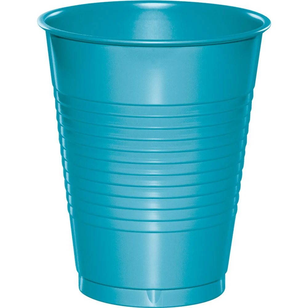 Bermuda Blue 16oz Plastic Cups