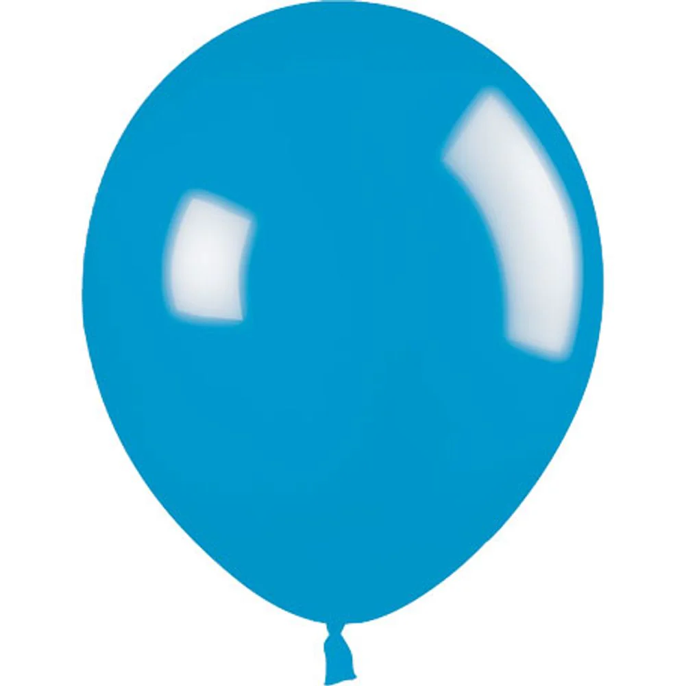 Sempertex 11" Neon Blue Latex Balloons (100ct) - Image 2