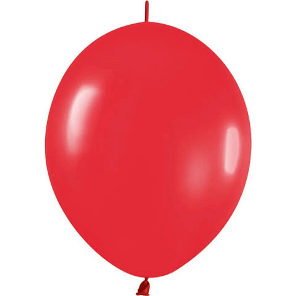 Sempertex 12" Fashion Red Link-O-Loon Latex Balloons (50ct)