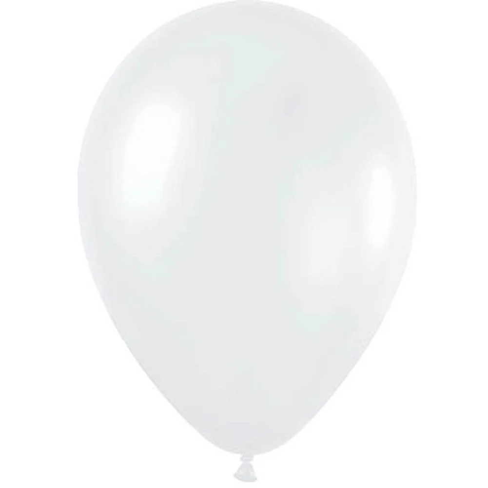 Sempertex 5" Pearl White Latex Balloons (100ct) - Image 2