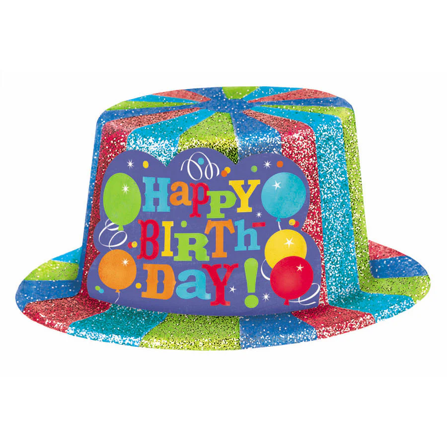 Birthday Fever Sparkle Top Hat