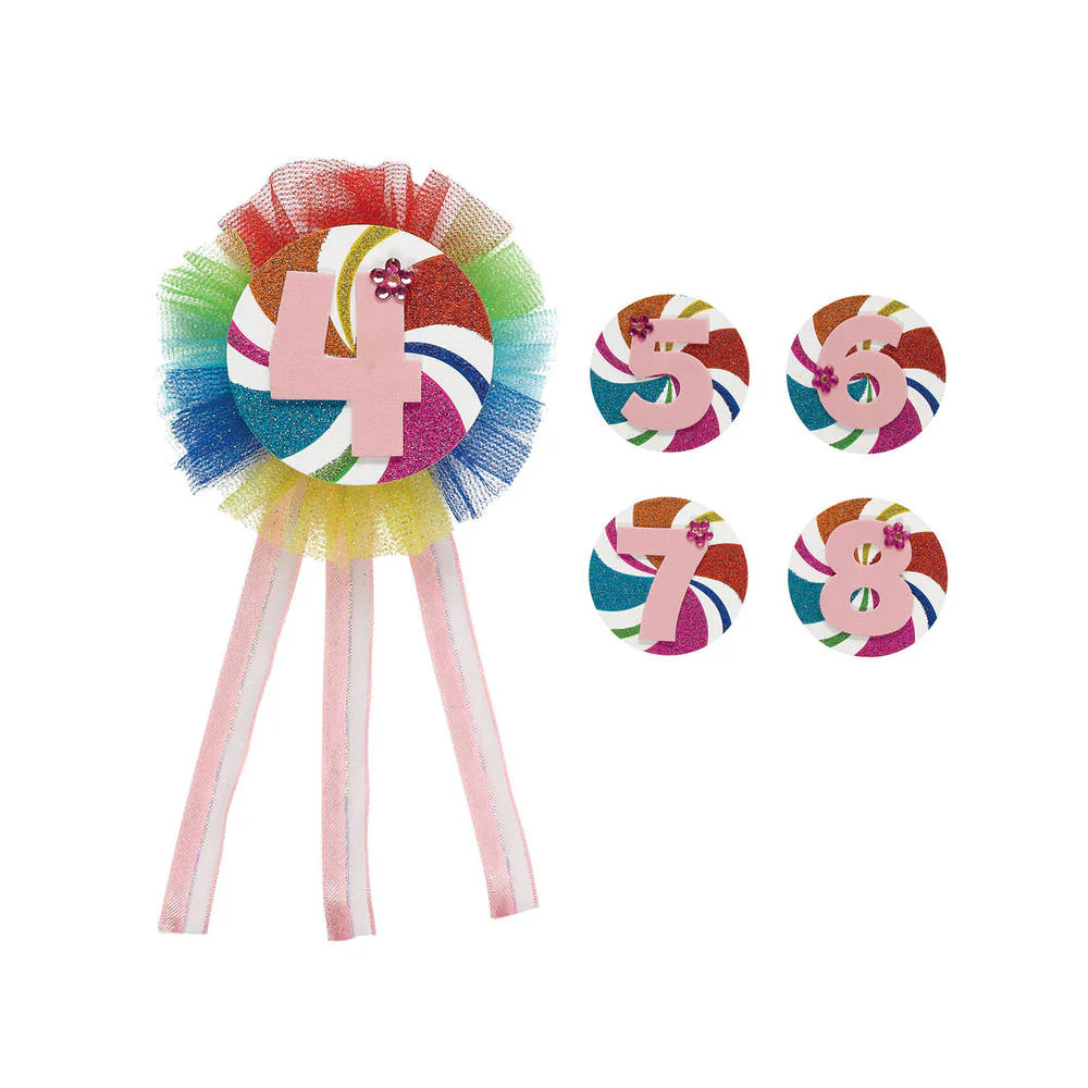 Birthday Girl Ages 4 - 9 Award Ribbon