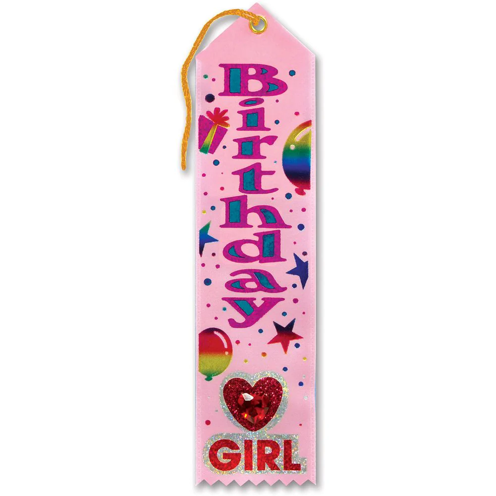 Birthday Girl Jeweled Ribbon