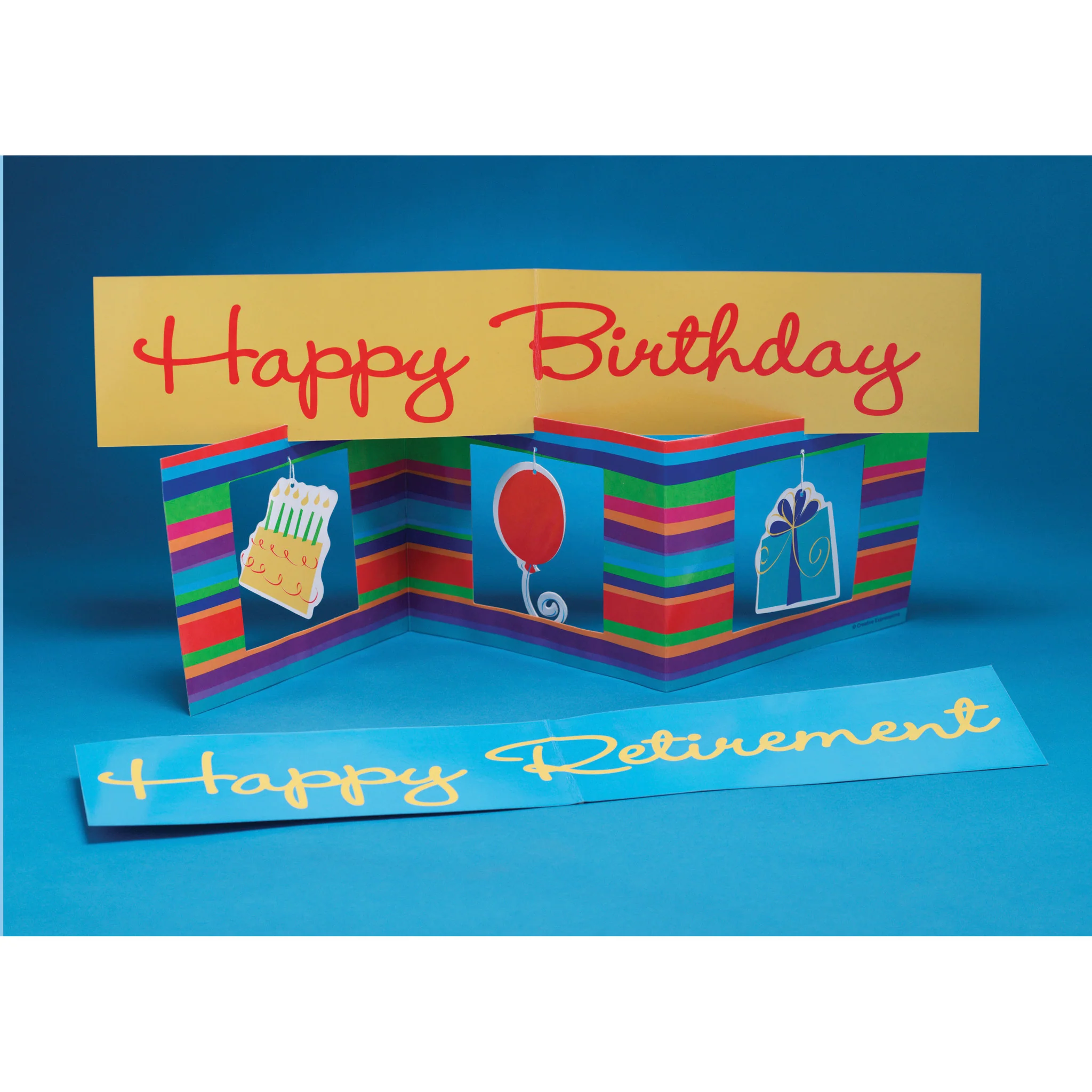 Birthday Stripes Centerpiece