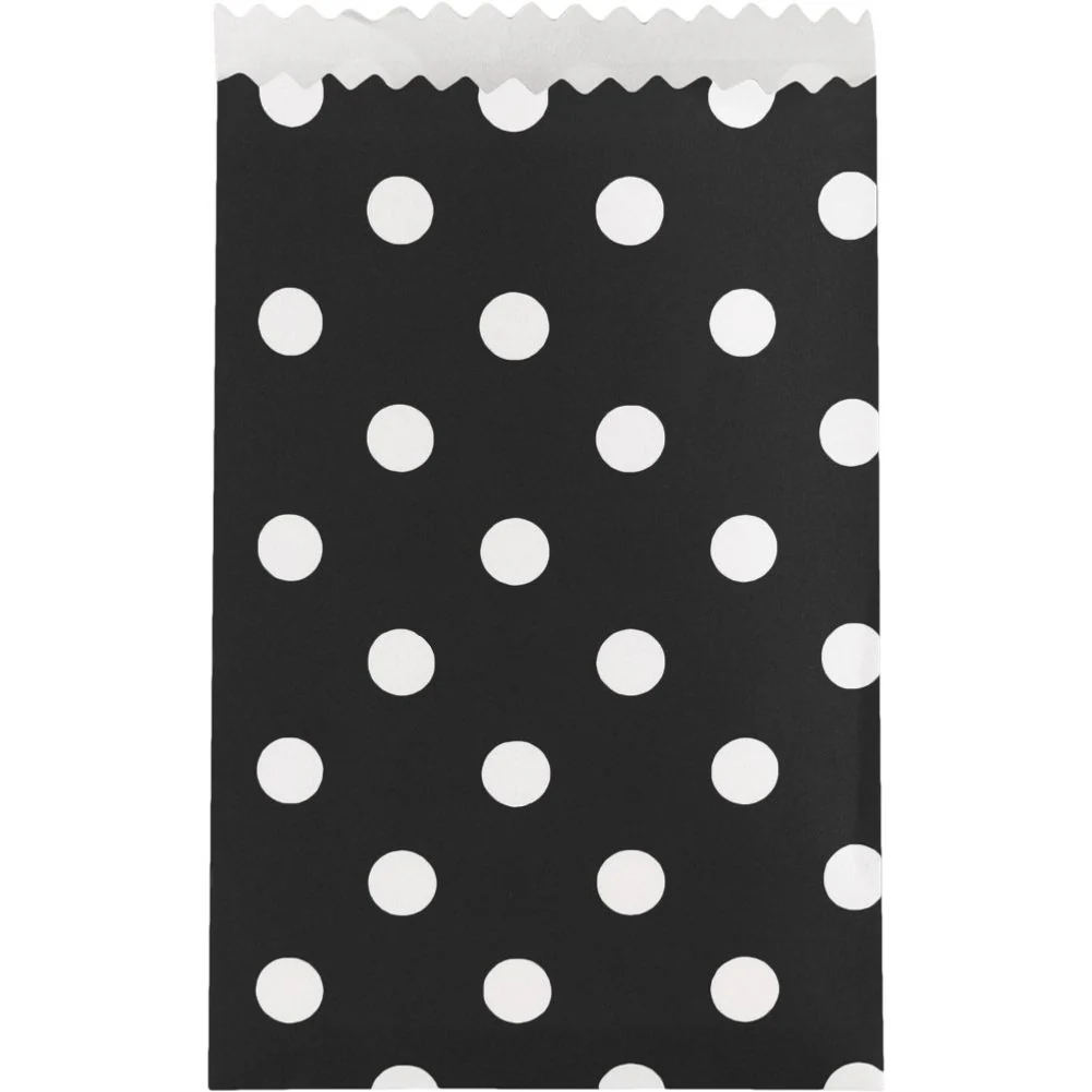 Black Dots Small Treat Bags (20ct)