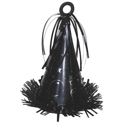 Black Party Hat Weight 6 Oz. (1 ct)
