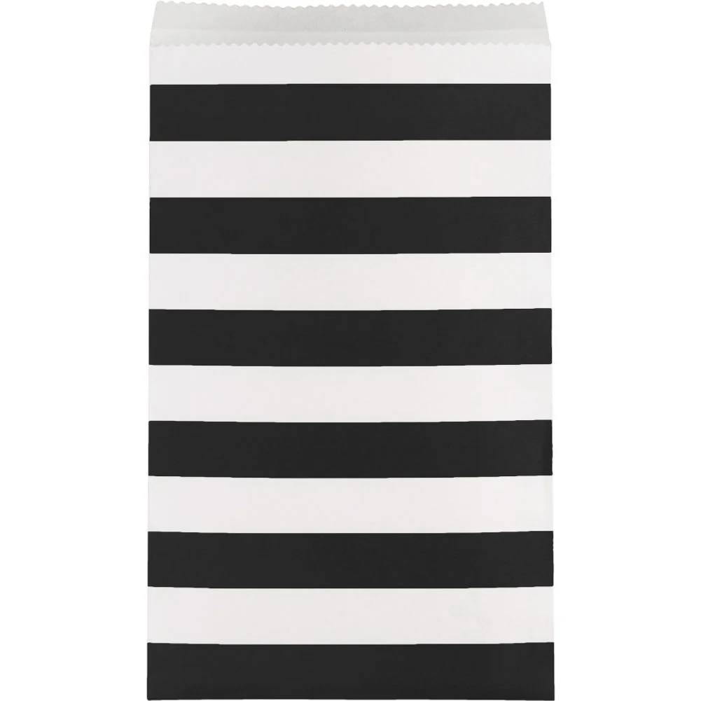 Black Stripes Medium Treat Bags (15ct)