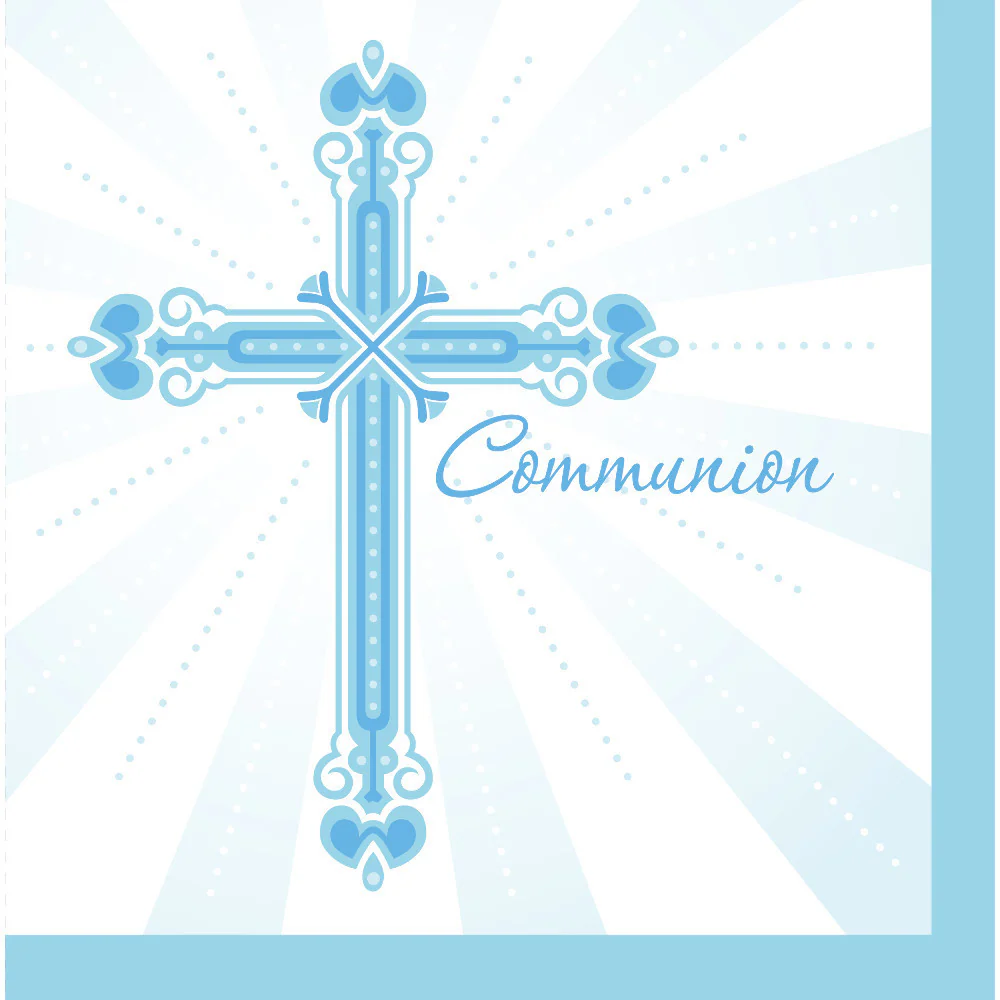 Blessings Blue Luncheon Napkins (36 ct)