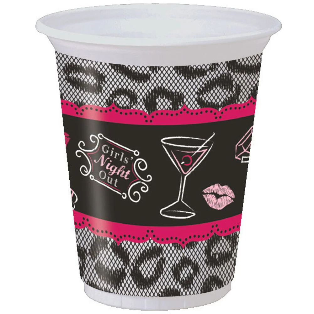 Bridal Bash Plastic Cups, 16 Oz (8ct)