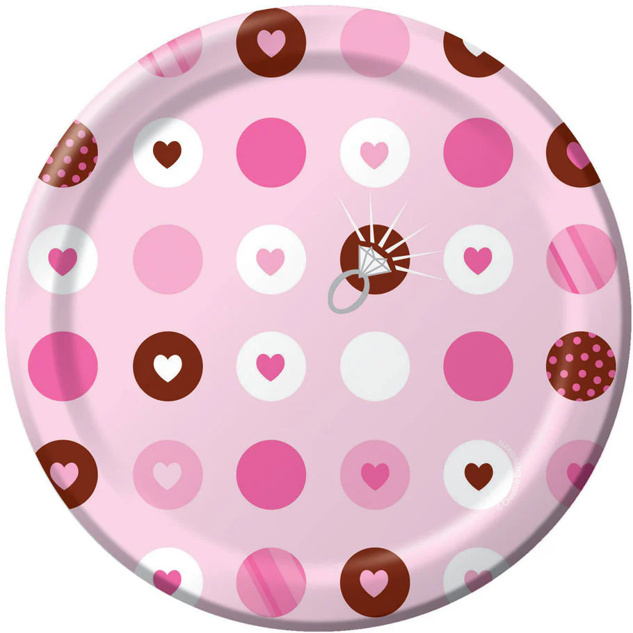 Bride 2 Be Dots Dessert Plates (8ct)