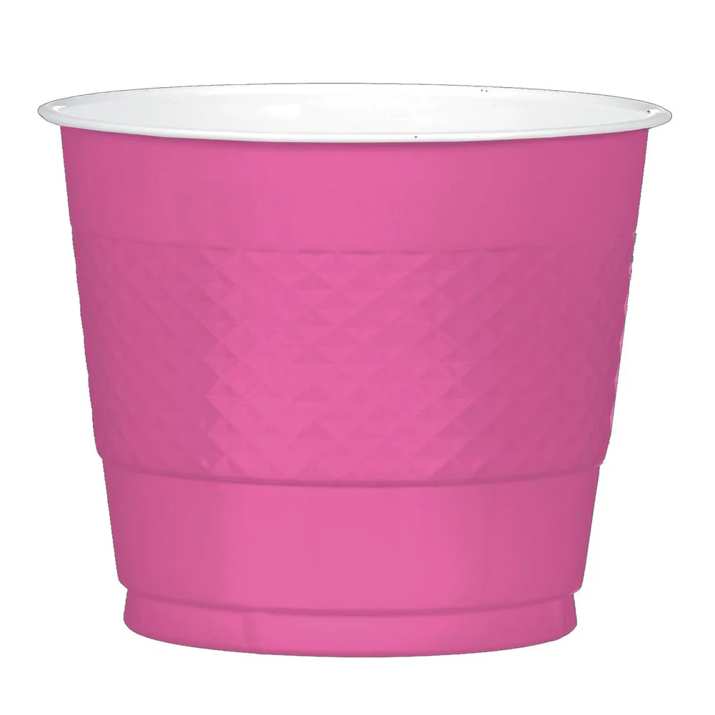Bright Pink 9oz Plastic Cups (20ct)