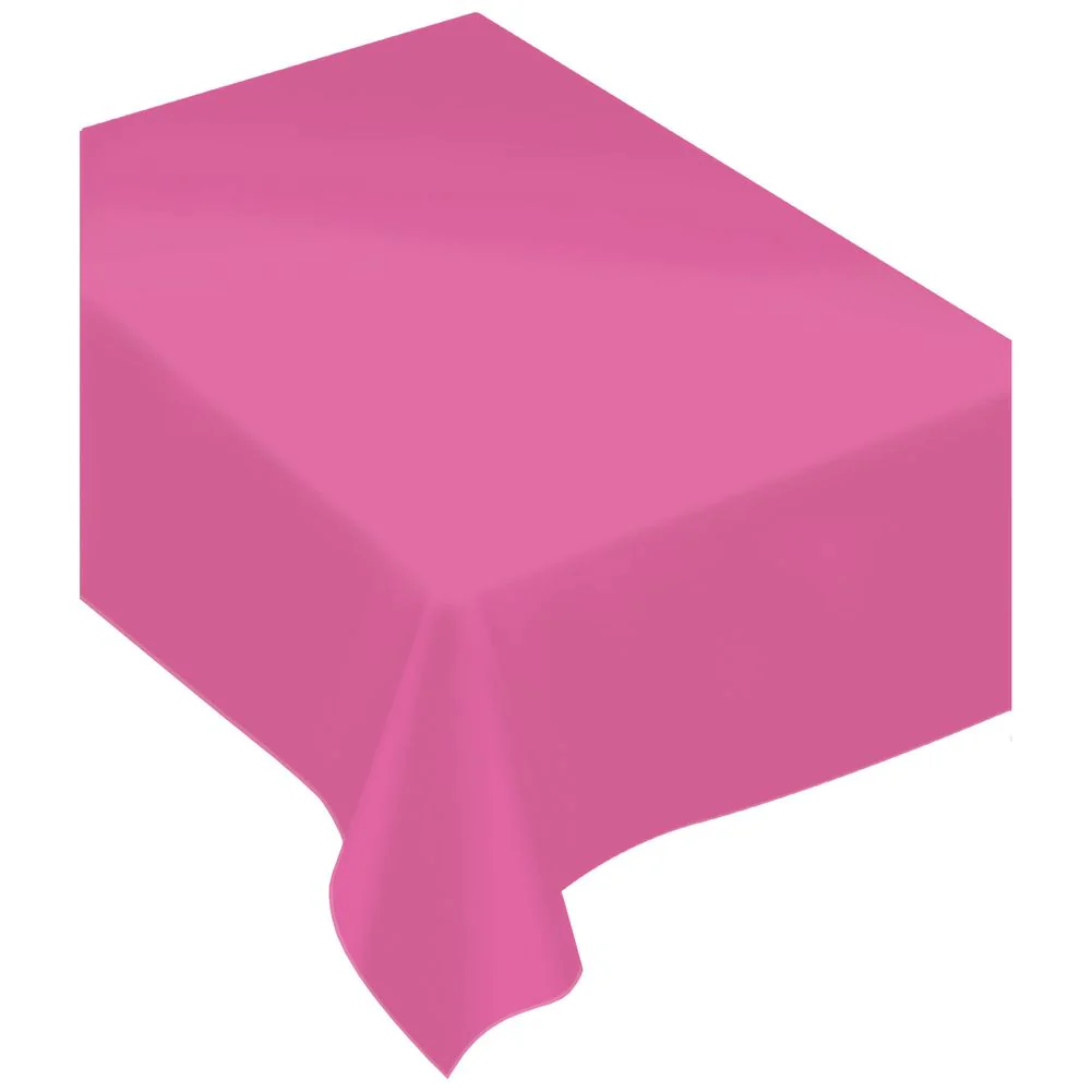 Bright Pink Rectangle Plastic Tablecover