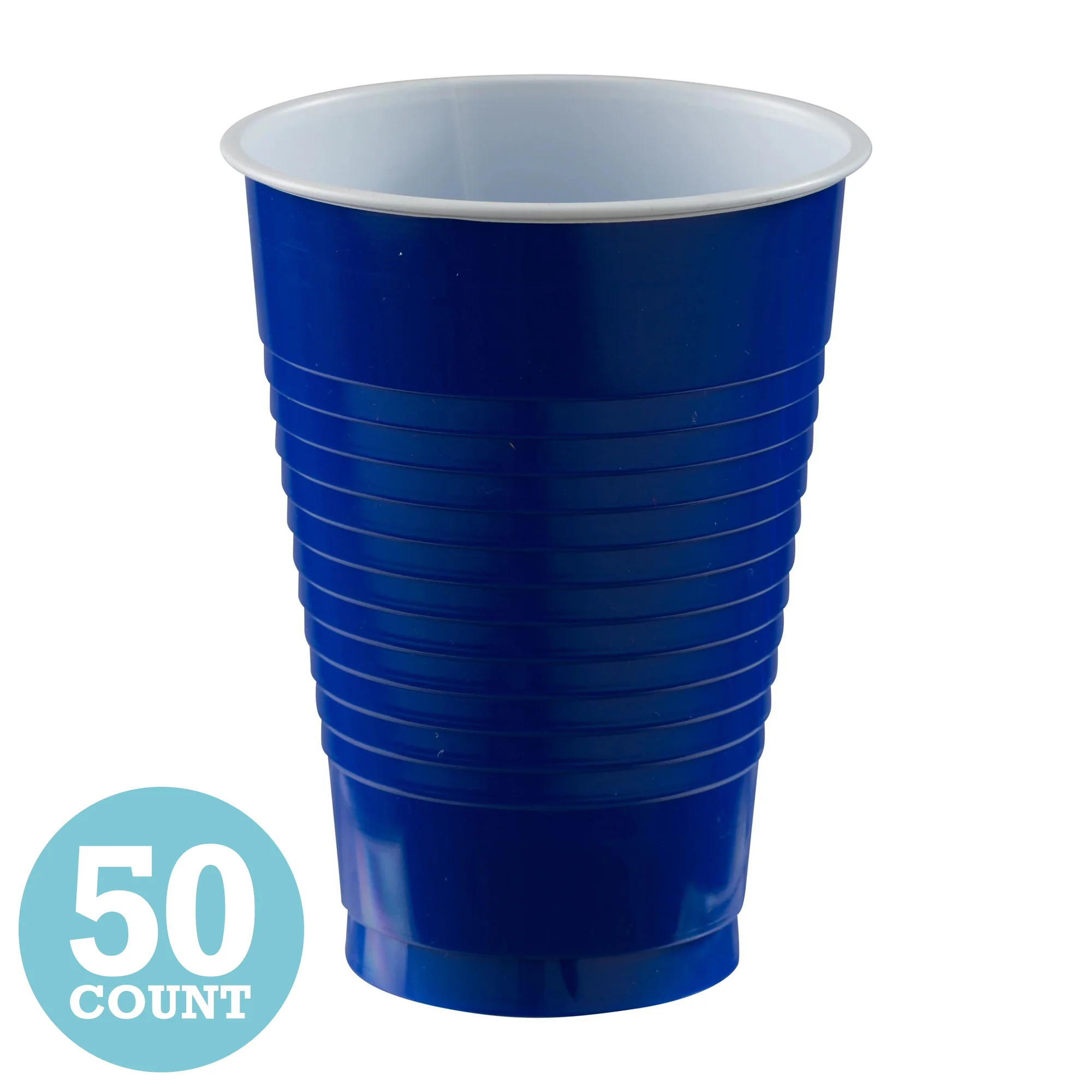 Bright Royal Blue 12 oz Plastic Cups (50ct)