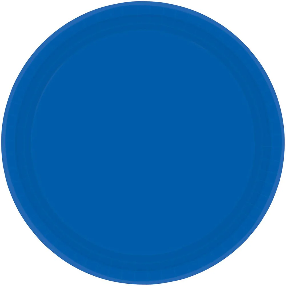 Bright Royal Blue Dinner Paper Plates (20ct)