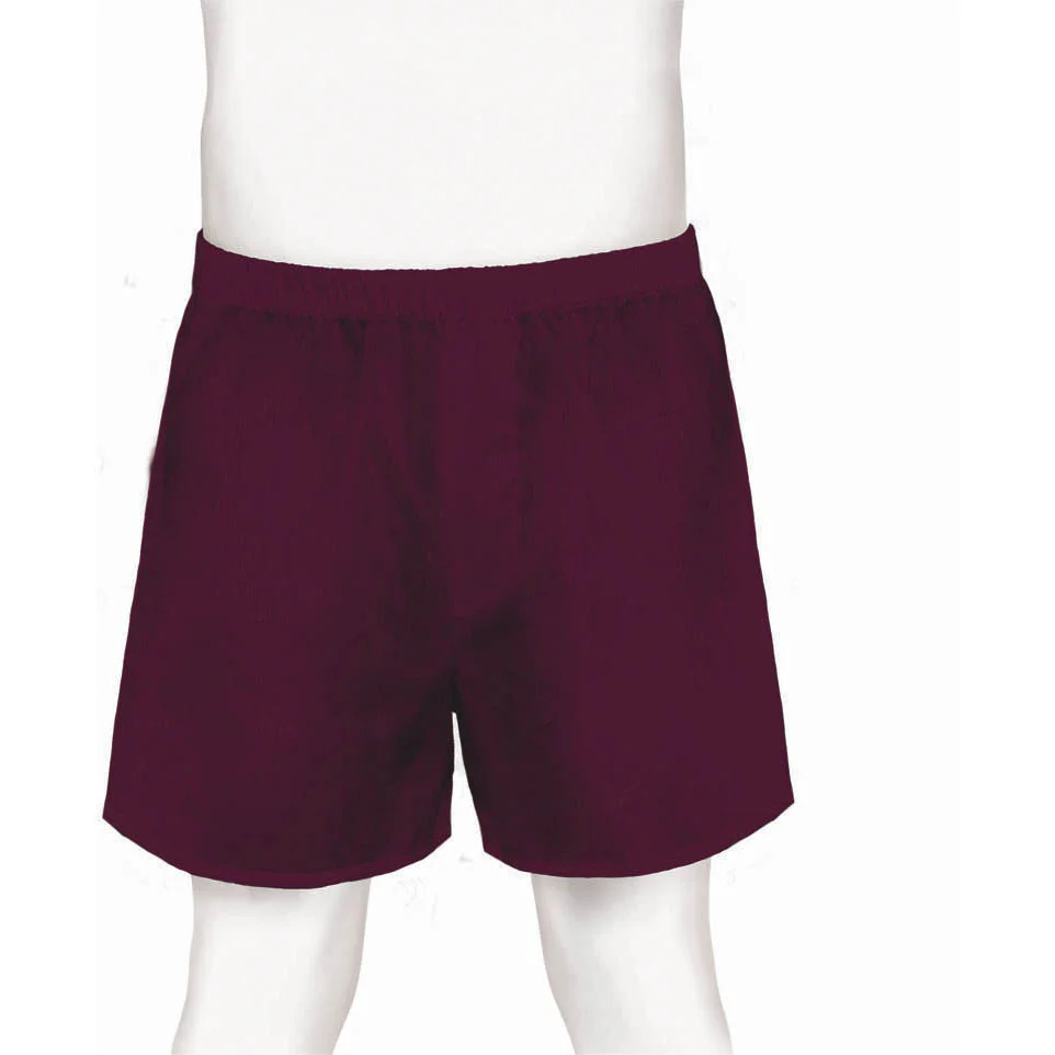 Burgundy Boxer Shorts
