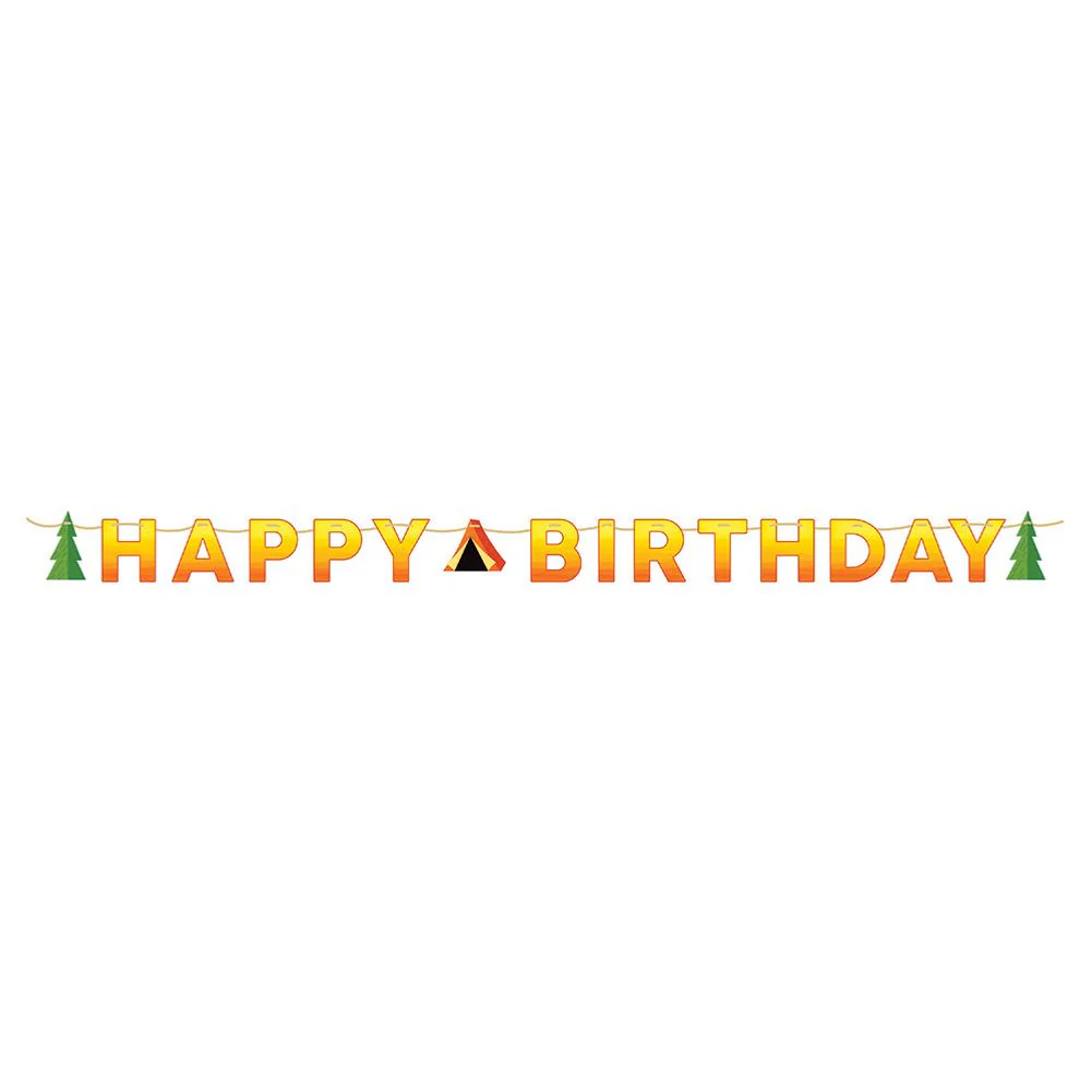 Camp Out Letter Banner