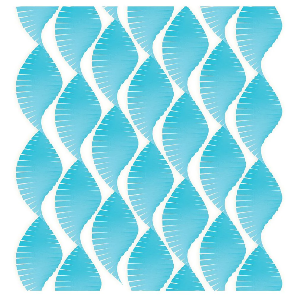 Caribbean Blue Crepe Paper Streamers