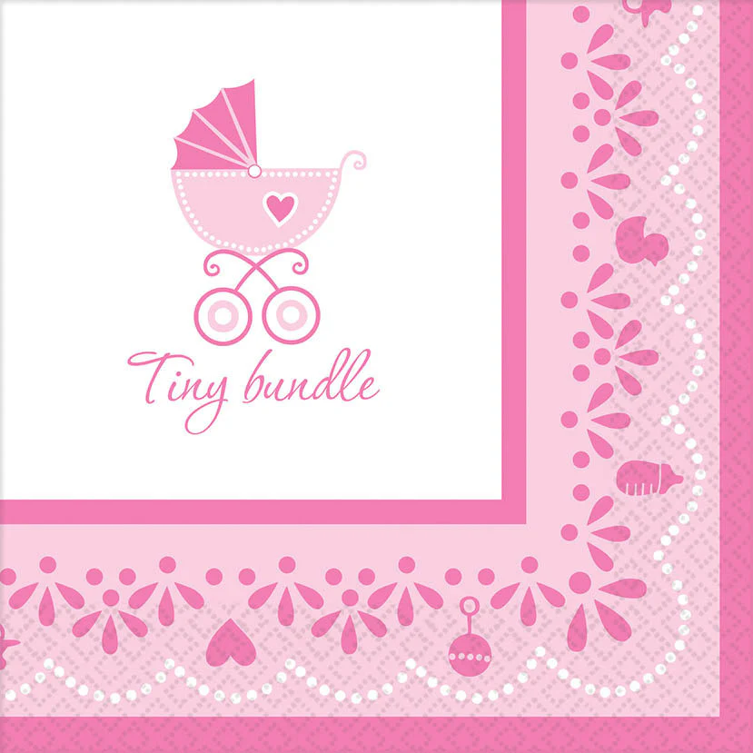 Celebrate Baby Girl Luncheon Napkins (36ct)